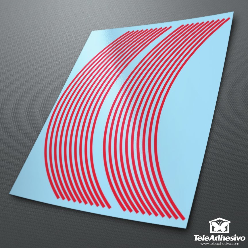 Aufkleber: Generischer Satz für 2 Felgen 4mm.