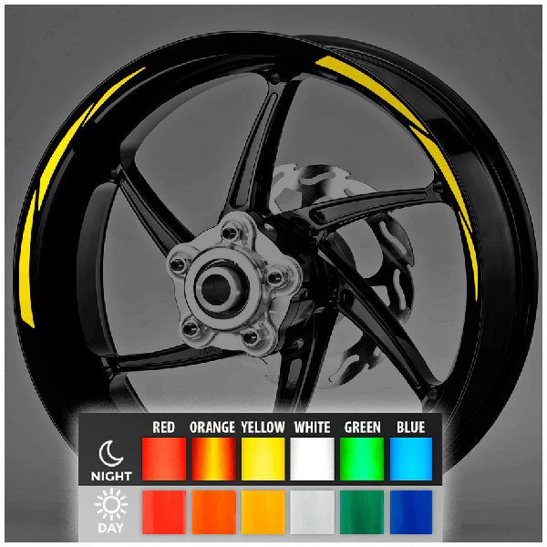 Aufkleber: Neon MotoGP Style 2 kit Felgenrandaufkleber