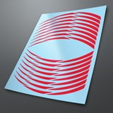 Aufkleber: Neon MotoGP Style 2 kit Felgenrandaufkleber 4