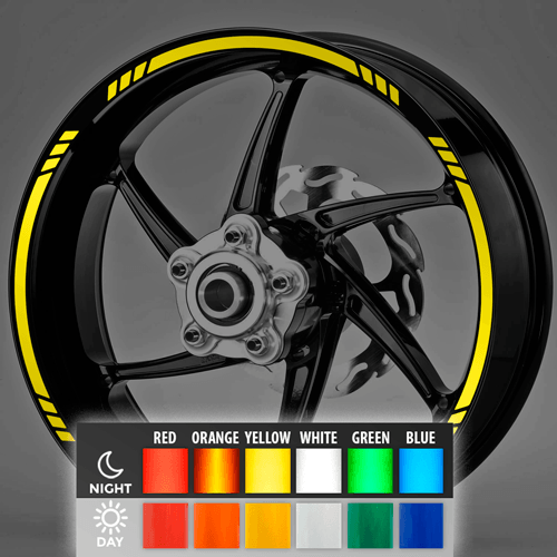 Aufkleber Neon MotoGP Style 3 kit Felgenrandaufkleber