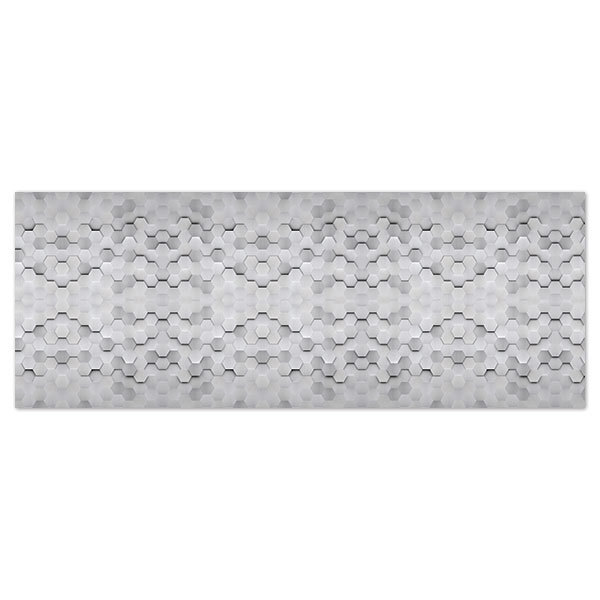 Wandtattoos: Sechsecke in Grau