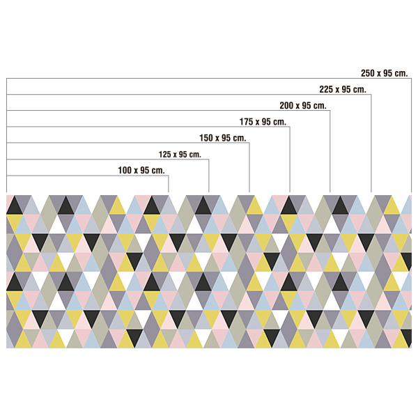 Wandtattoos: Rhomben und Dreiecke