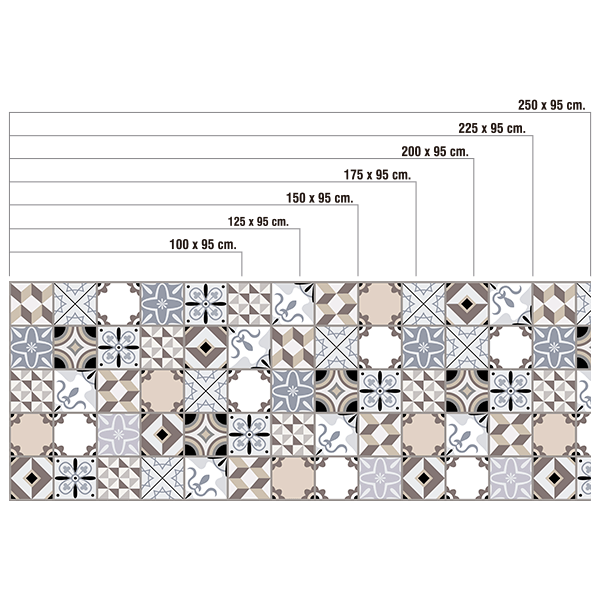 Wandtattoos: Geometrisch geformte Kacheln