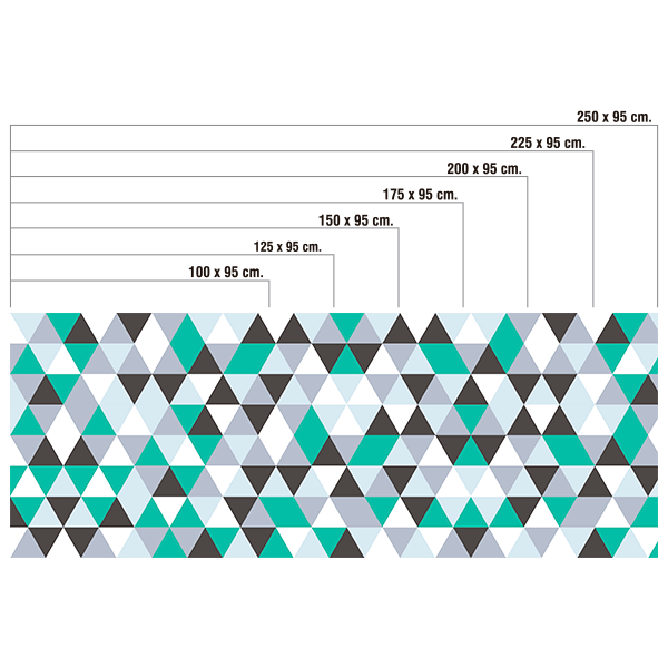 Wandtattoos: Zusammensetzung von Rauten und Dreiecken