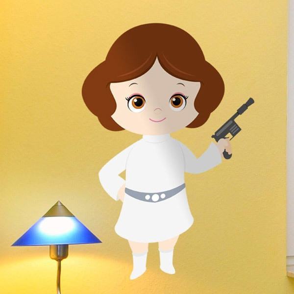 Kinderzimmer Wandtattoo: Prinzessin Leia
