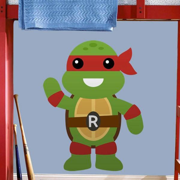 Kinderzimmer Wandtattoo: Rafhael Ninja Schildkröte