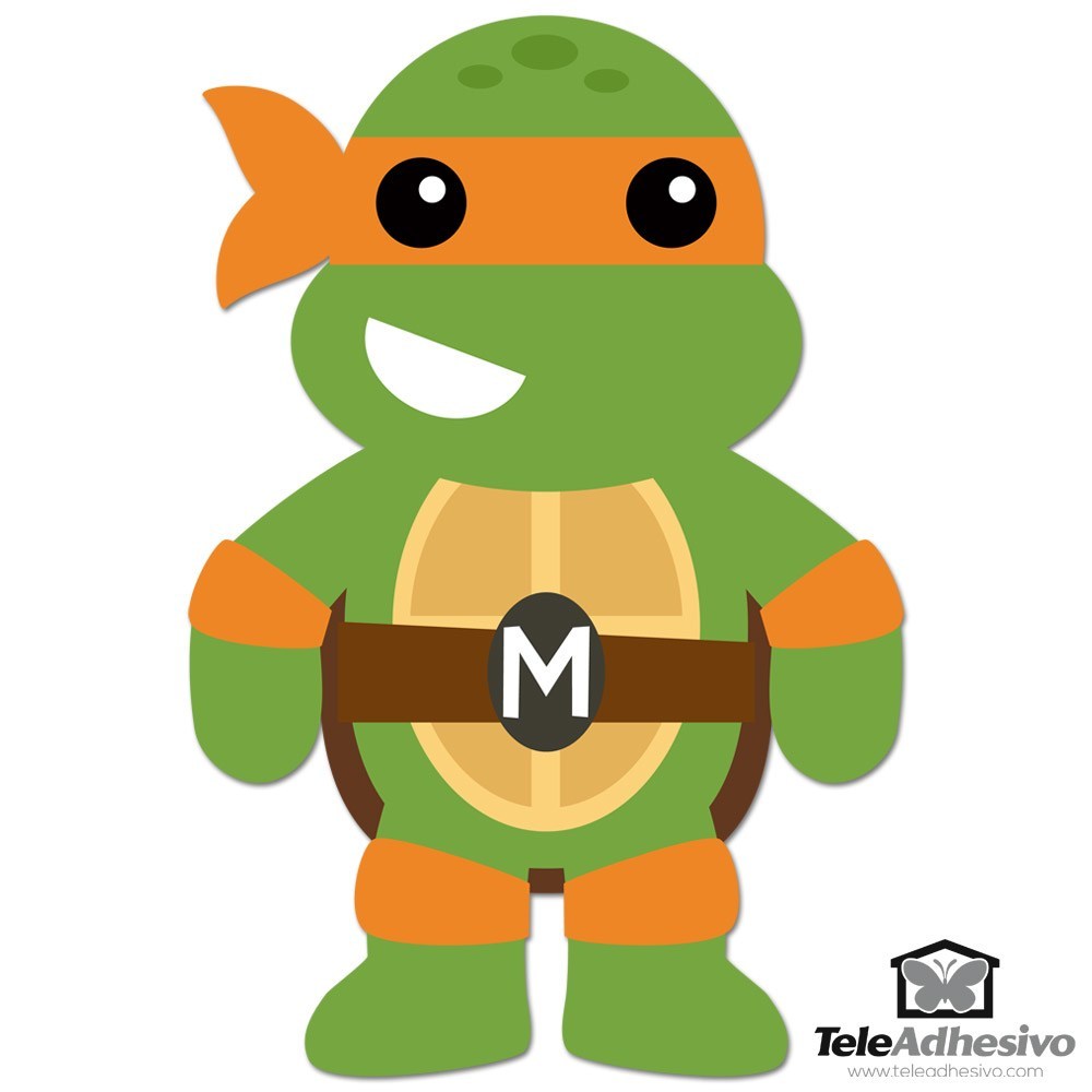 Kinderzimmer Wandtattoo: Michelangelo Ninja Schildkröte