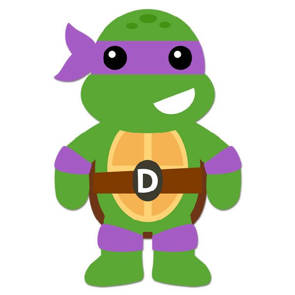 Kinderzimmer Wandtattoo: Donatello Ninja Schildkröte