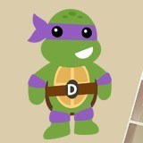 Kinderzimmer Wandtattoo: Donatello Ninja Schildkröte 3