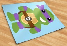 Kinderzimmer Wandtattoo: Donatello Ninja Schildkröte 5