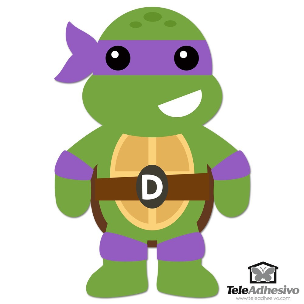 Kinderzimmer Wandtattoo: Donatello Ninja Schildkröte