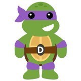 Kinderzimmer Wandtattoo: Donatello Ninja Schildkröte 6