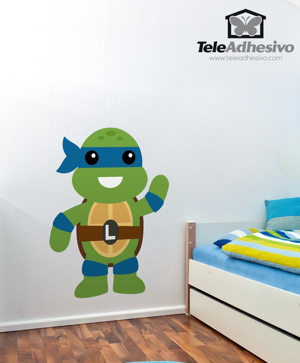 Kinderzimmer Wandtattoo: Leonardo Ninja Schildkröte