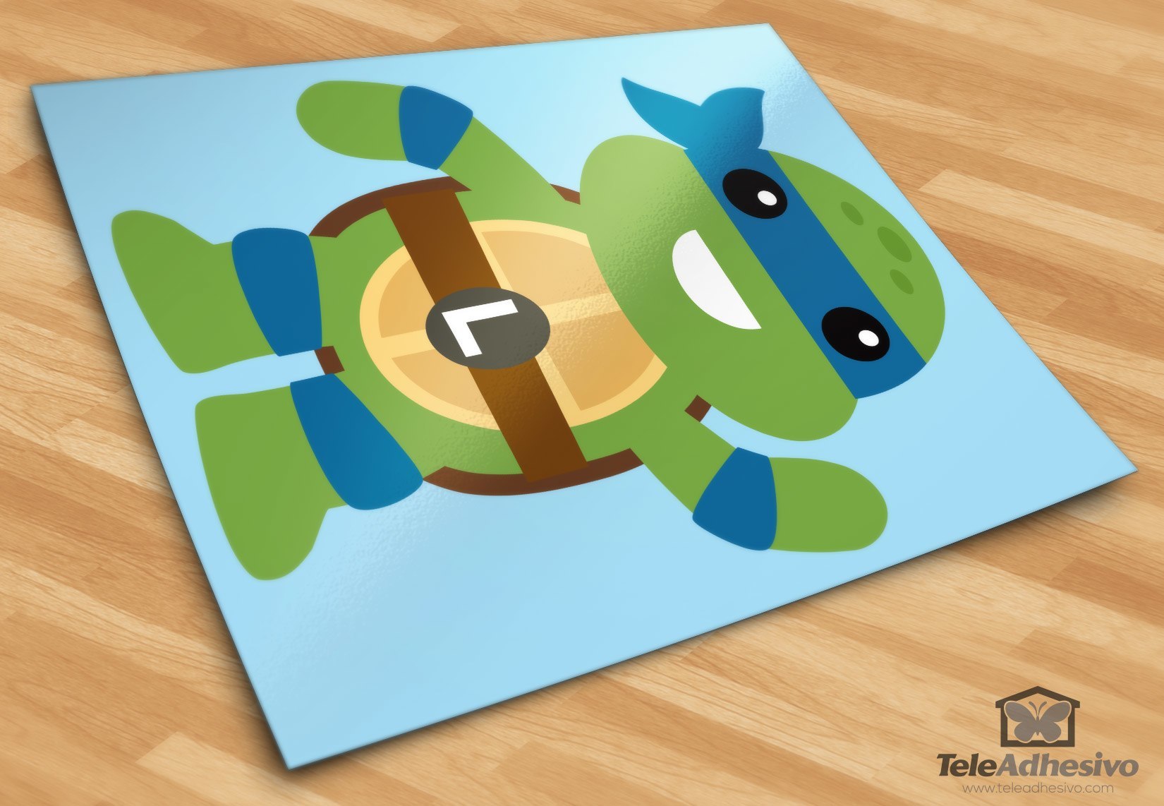 Kinderzimmer Wandtattoo: Leonardo Ninja Schildkröte