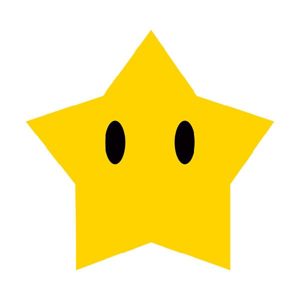 Kinderzimmer Wandtattoo: Großer Star in Mario Bros