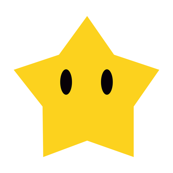 Kinderzimmer Wandtattoo: Großer Star in Mario Bros