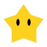 Kinderzimmer Wandtattoo: Großer Star in Mario Bros 6