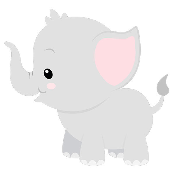 Kinderzimmer Wandtattoo: Fröhlicher Elefant