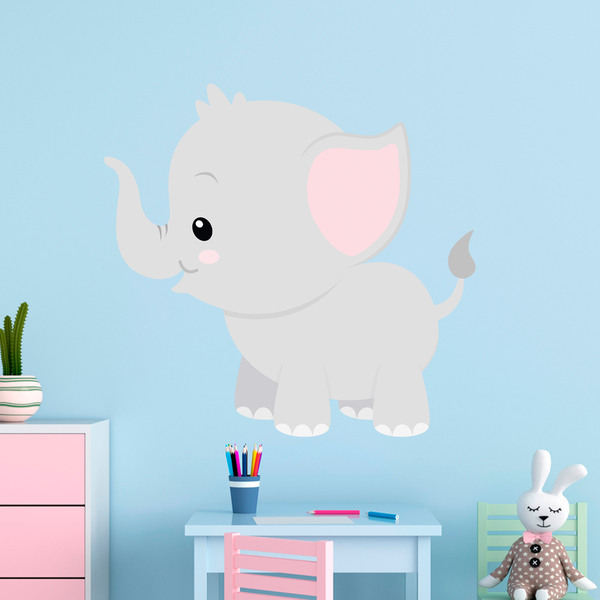 Kinderzimmer Wandtattoo: Fröhlicher Elefant