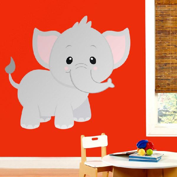 Kinderzimmer Wandtattoo: Glücklicher Elefant