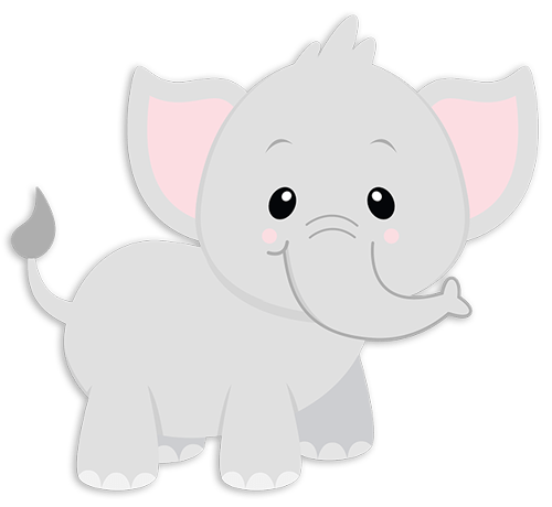 Kinderzimmer Wandtattoo: Glücklicher Elefant