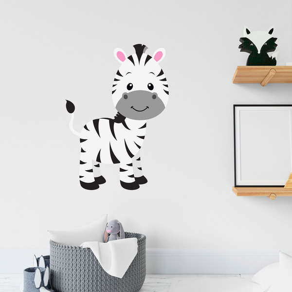 Kinderzimmer Wandtattoo: Zebra kind