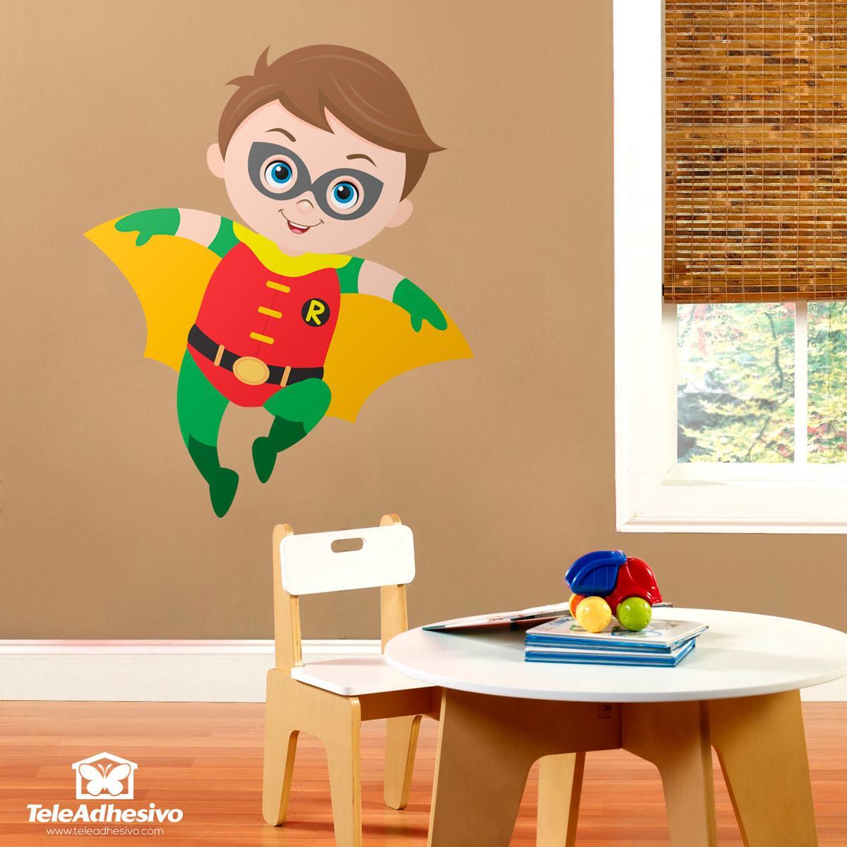 Kinderzimmer Wandtattoo: Robin fliegt