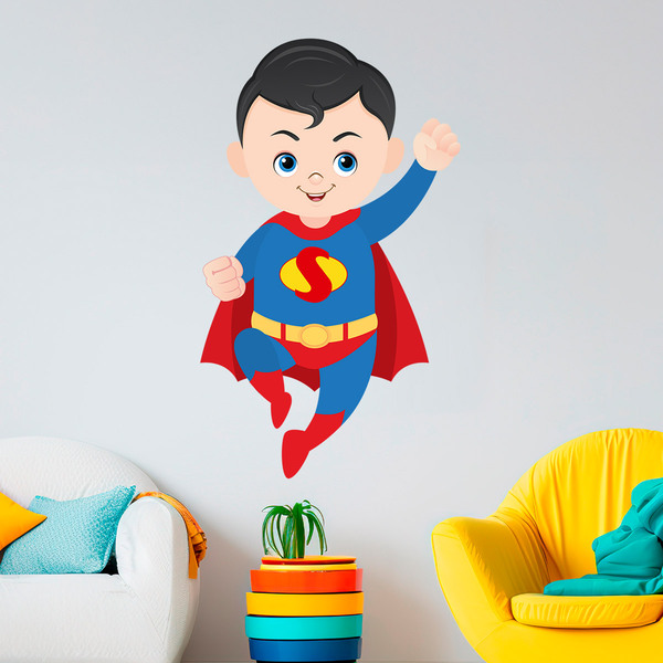 Kinderzimmer Wandtattoo: Superman fliegt 3