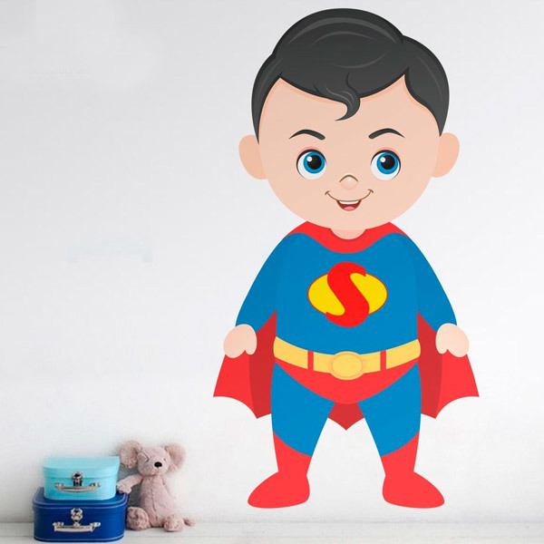 Kinderzimmer Wandtattoo: Superman Baby 1