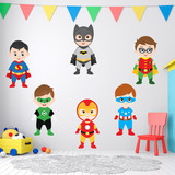 Kinderzimmer Wandtattoo: Kit Superhelden 3