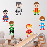 Kinderzimmer Wandtattoo: Kit Superhelden 4