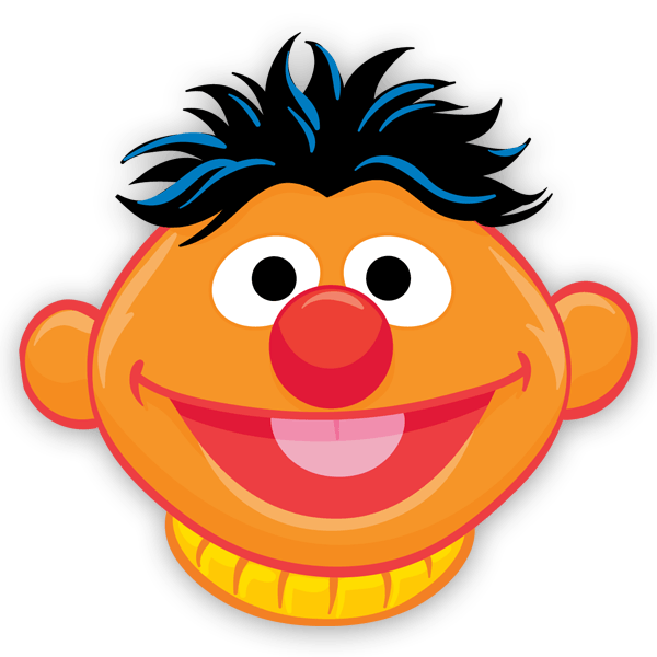 Kinderzimmer Wandtattoo: Kopf von Ernie