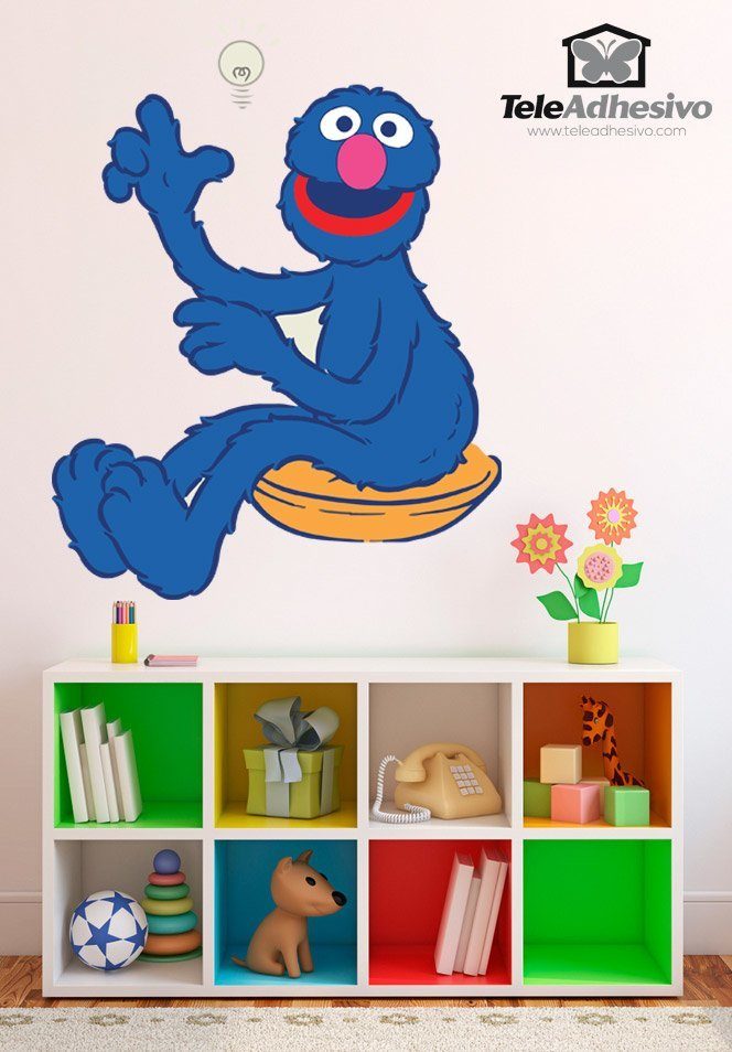 Kinderzimmer Wandtattoo: Grover hat eine Idee