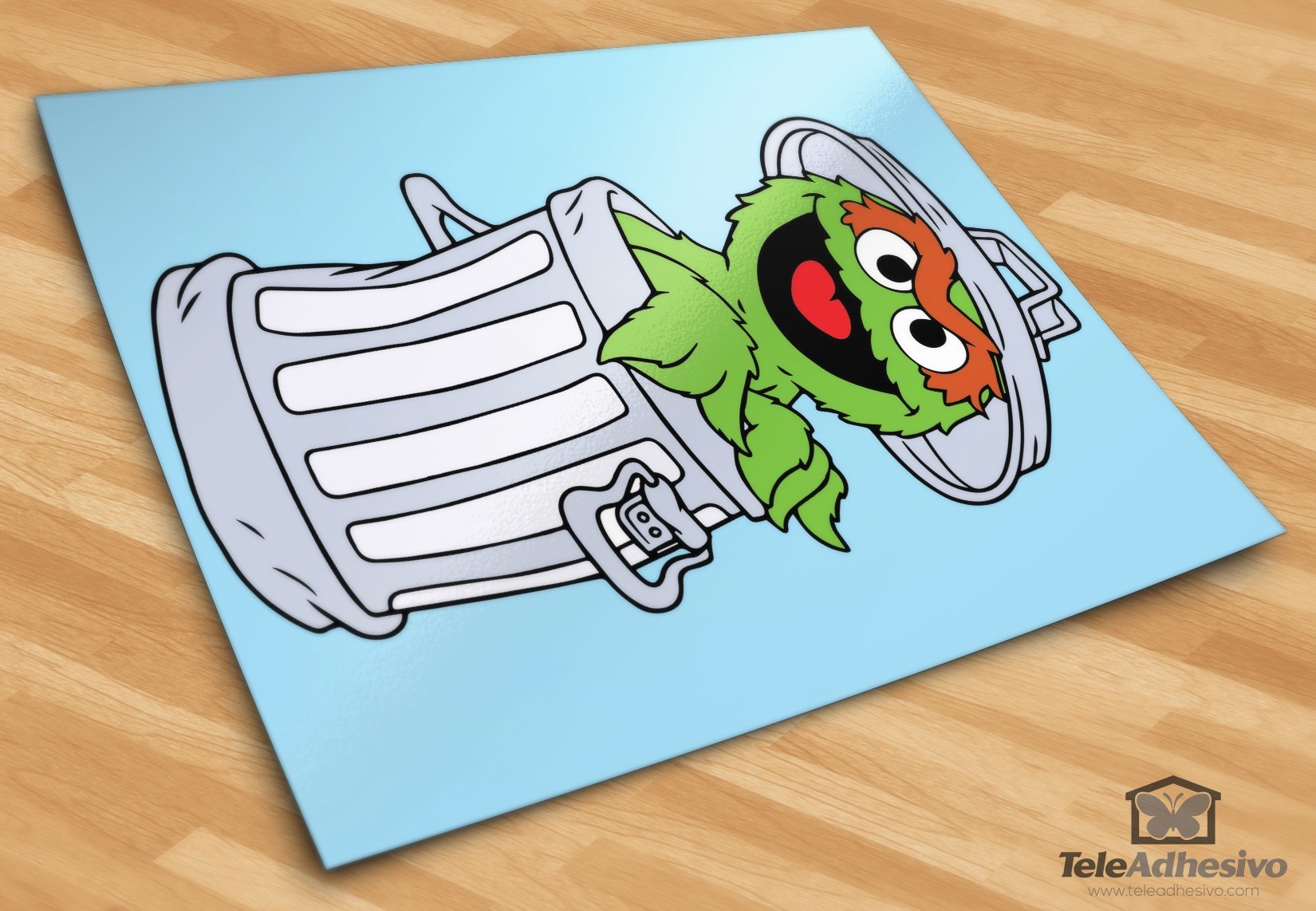 Kinderzimmer Wandtattoo: Oscar im Mülleimer