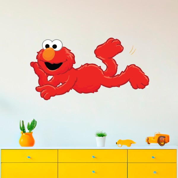 Kinderzimmer Wandtattoo: Elmo liegend