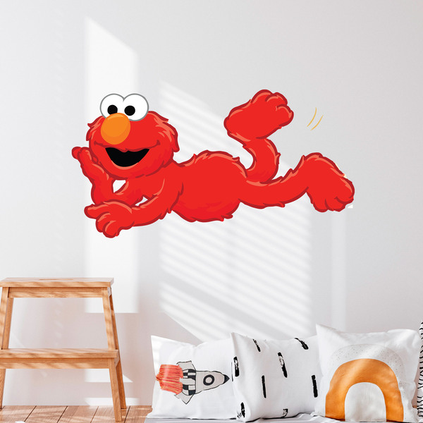 Kinderzimmer Wandtattoo: Elmo liegend