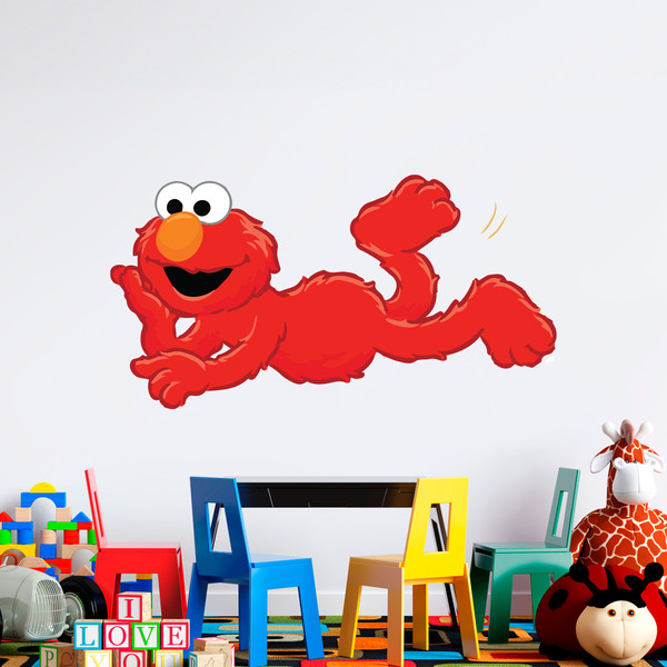 Kinderzimmer Wandtattoo: Elmo liegend