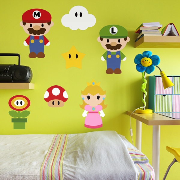 Kinderzimmer Wandtattoo: Kit Mario Bros