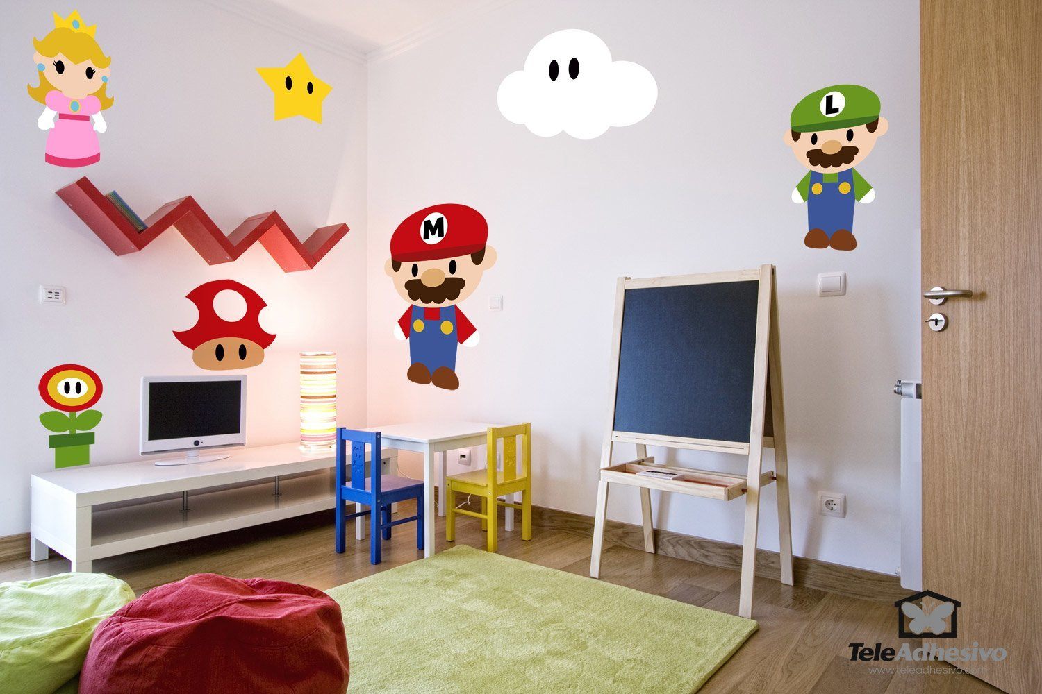 Kinderzimmer Wandtattoo: Kit Mario Bros