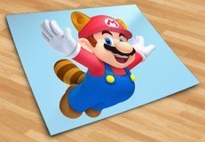 Kinderzimmer Wandtattoo: Mario Waschbär 5