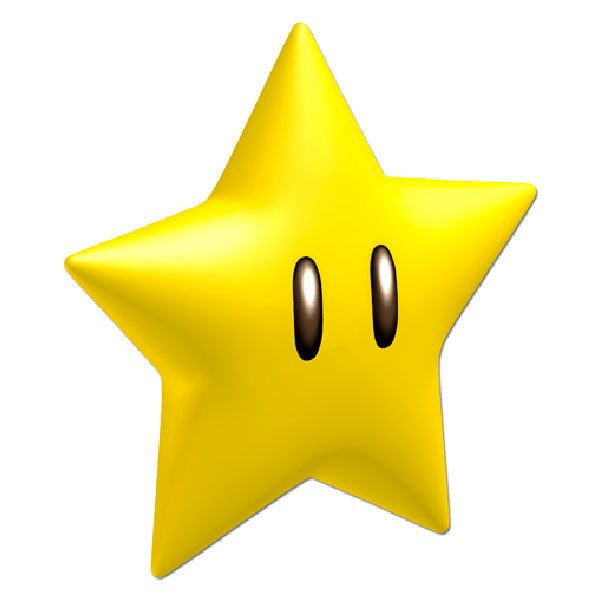 Kinderzimmer Wandtattoo: Stern von Mario Bros
