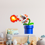 Kinderzimmer Wandtattoo: Piranha-Pflanze von Mario Bros 4