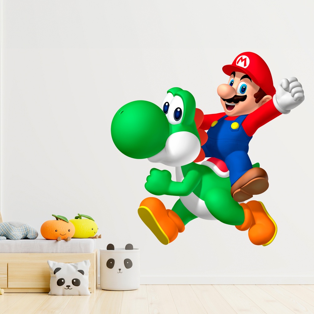 Kinderzimmer Wandtattoo: Mario und Yoshi