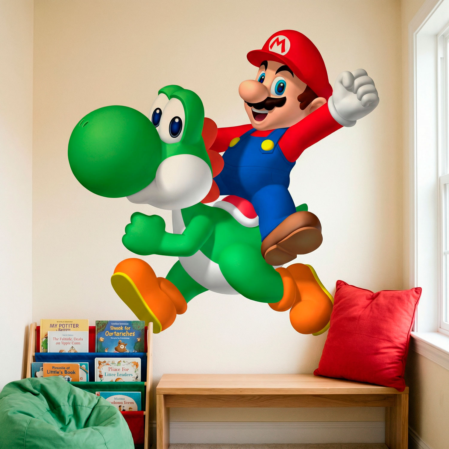 Kinderzimmer Wandtattoo: Mario und Yoshi