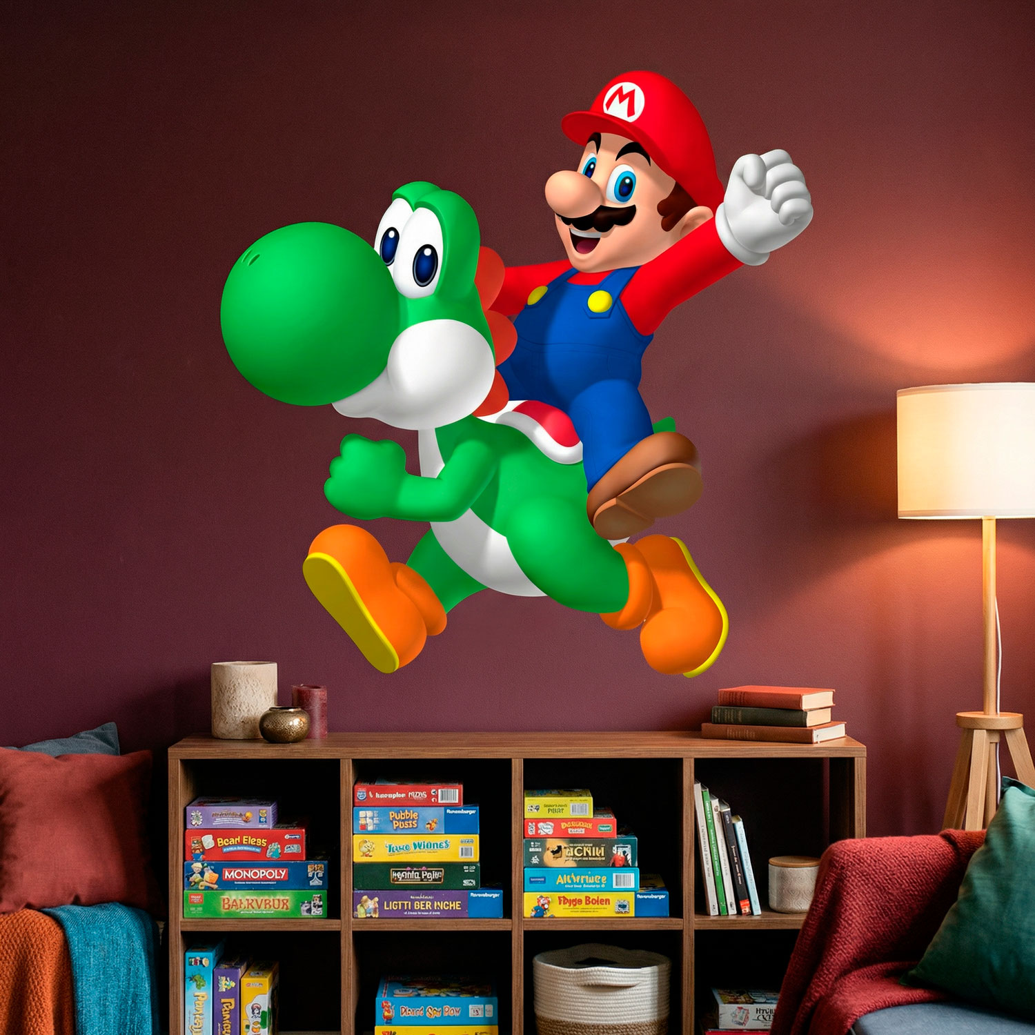Kinderzimmer Wandtattoo: Mario und Yoshi