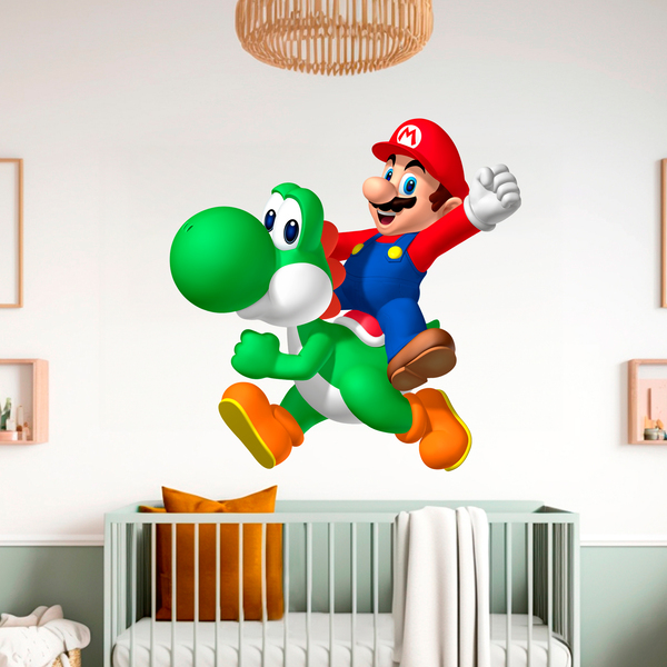 Kinderzimmer Wandtattoo: Mario und Yoshi