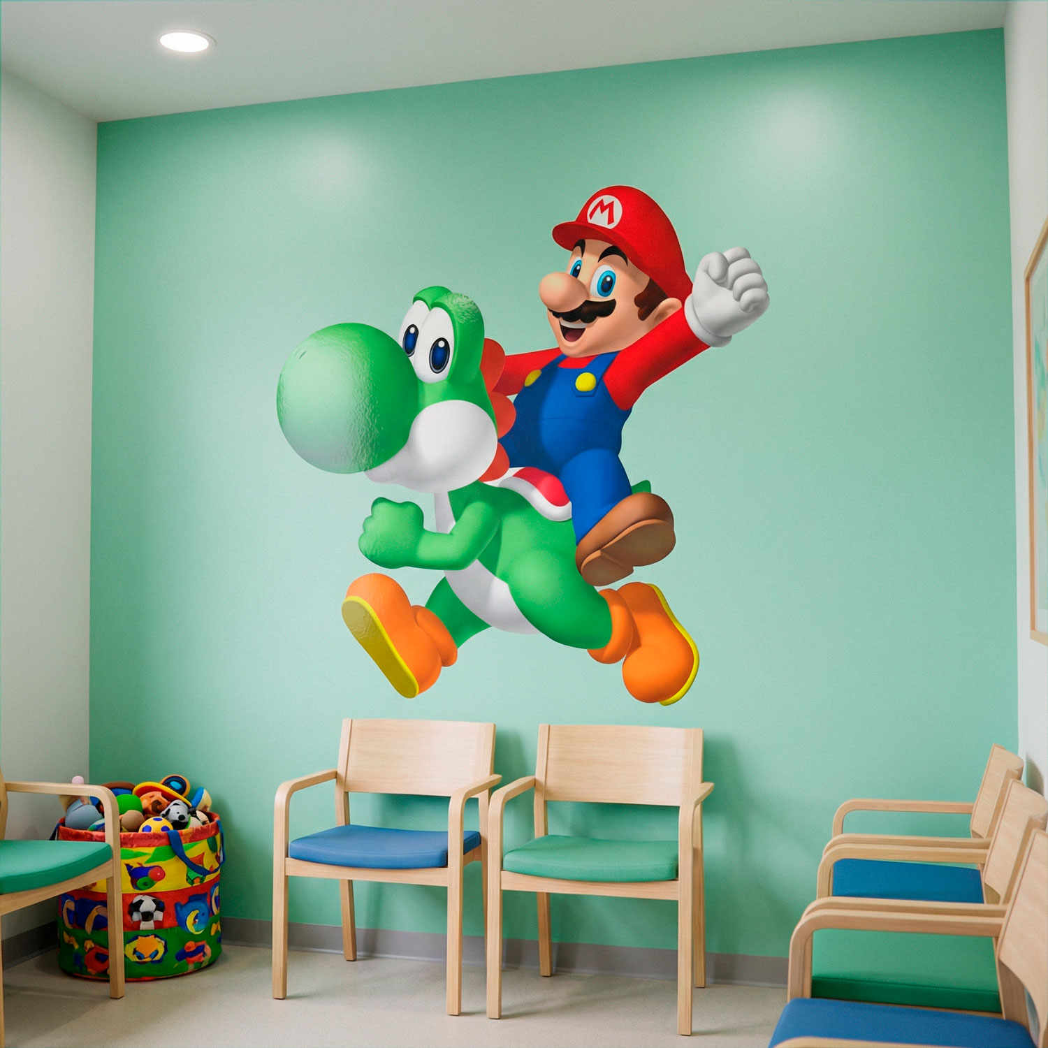 Kinderzimmer Wandtattoo: Mario und Yoshi