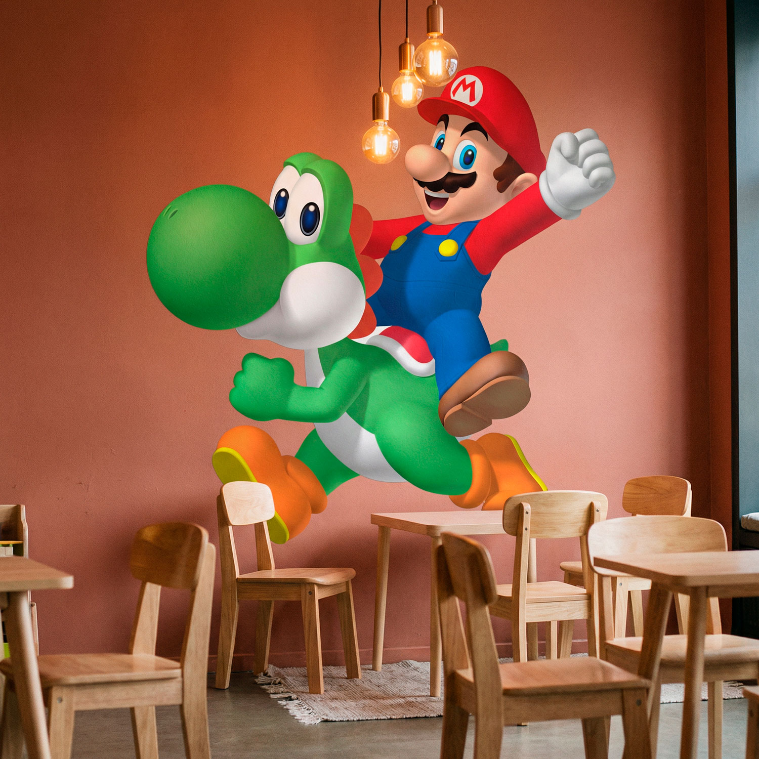 Kinderzimmer Wandtattoo: Mario und Yoshi