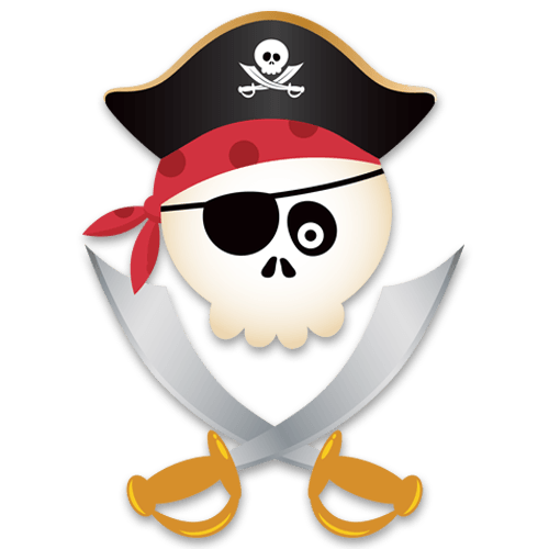 Kinderzimmer Wandtattoo: Kinder Piraten-Totenkopf