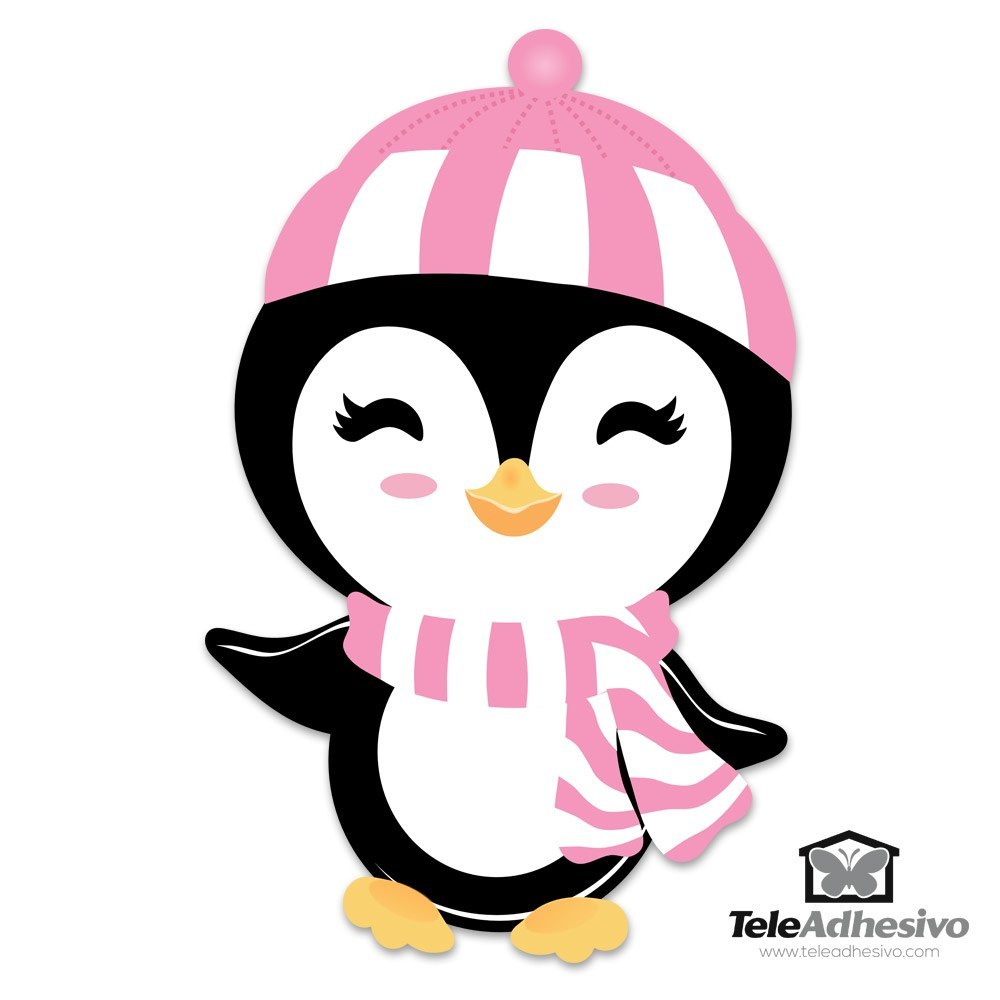 Kinderzimmer Wandtattoo: Pinguino in inverno